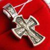 Mother of God Pokrov «Sign» Icon Russian Orthodox Fine Jewelry Cross Silver 925. Made in Russia. B343