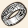 Lords Prayer Save And Protect Orthodox Christian Solid Ring Silver 925. St Fish Image. B325