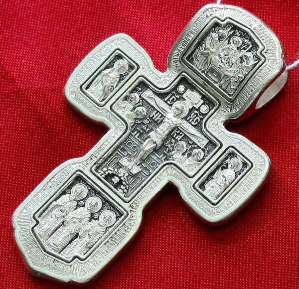 Large Heavy Russian Orthodox Body Cross Silver 925. Elizaveta Inc. 32g !!!