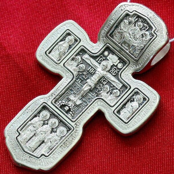Large Heavy Russian Orthodox Body Cross Silver 925. Elizaveta Inc. 32g !!!