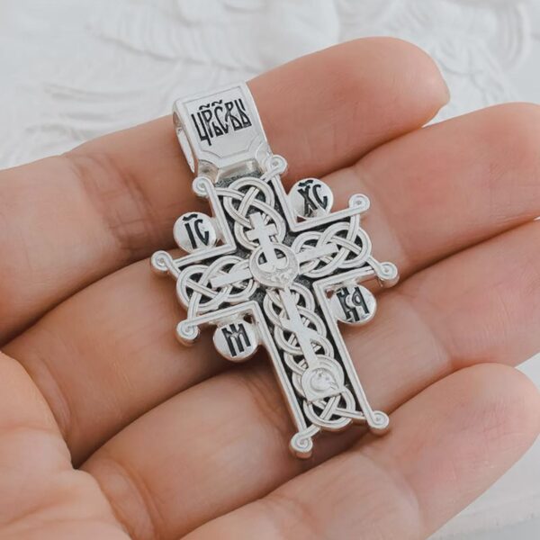 Eastern Orthodox Golgotha Crucifix Prayer Body Christian Handmade Cross Silver 925 Authentic Church Jewelry