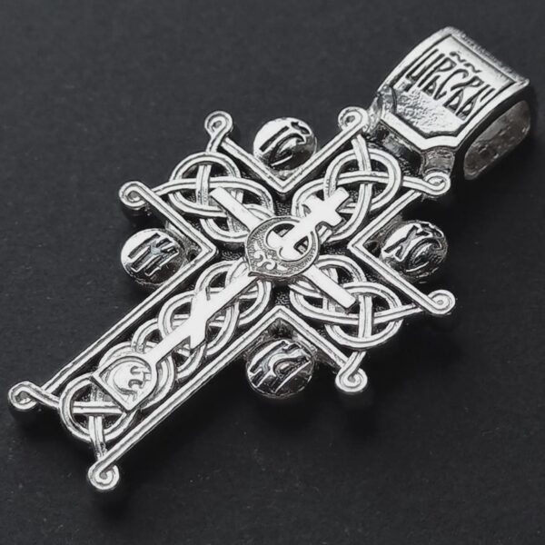 Men Golgotha Crucifix Prayer Body Cross Silver 925 Christian Orthodox Authentic Jewelry Handmade