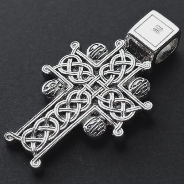 Men Golgotha Crucifix Prayer Body Cross Silver 925 Christian Orthodox Authentic Jewelry Handmade - Image 2