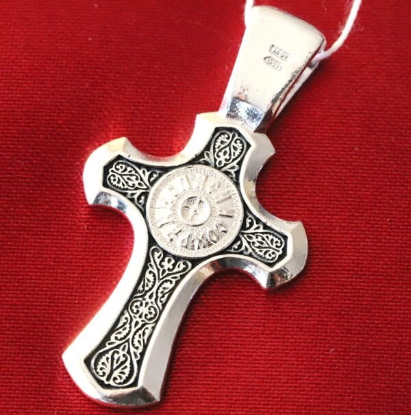 Save And Protect Orthodox Cross Necklace Christian Body Prayer Cross. Silver 925 New - Image 3