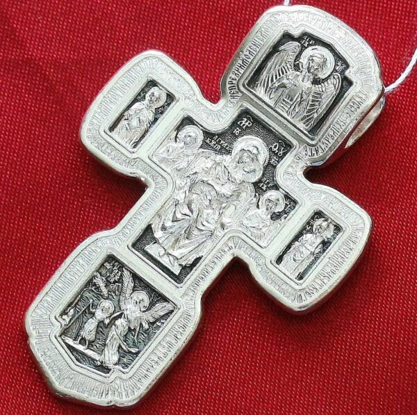 Large Heavy Russian Orthodox Body Cross Silver 925. Elizaveta Inc. 32g !!! - Image 3