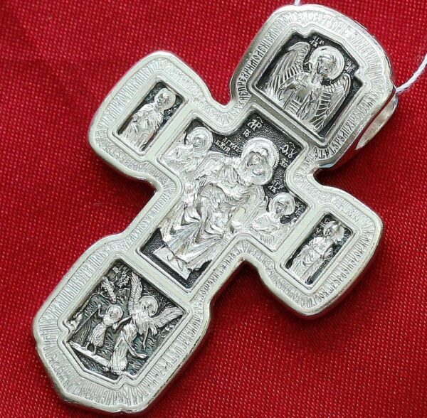 Large Heavy Russian Orthodox Body Cross Silver 925. Elizaveta Inc. 32g !!! - Image 4