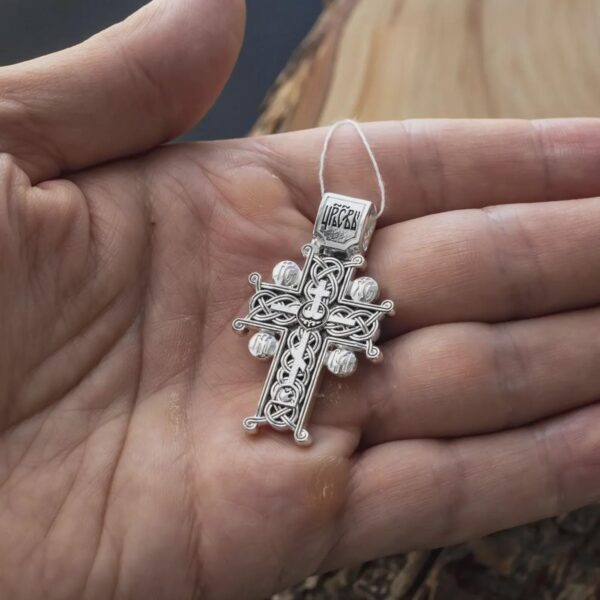 Men Golgotha Crucifix Prayer Body Cross Silver 925 Christian Orthodox Authentic Jewelry Handmade - Image 6