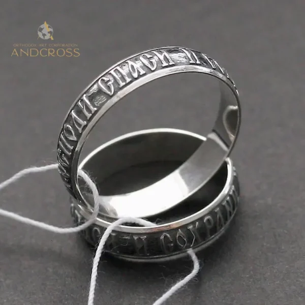 Powerful Orthodox Save and Protect Ring – 925 Sterling Silver – Russian Christian Faith Jewelry – Authentic Church Gift