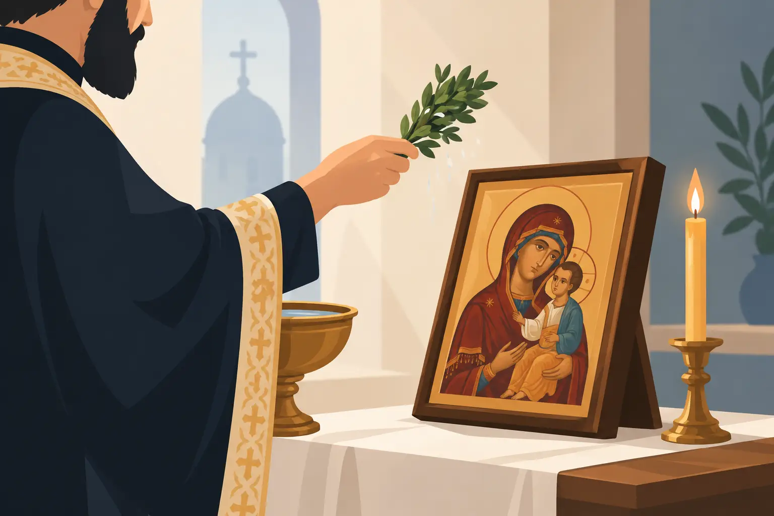 How to Bless Icons in Orthodox Tradition