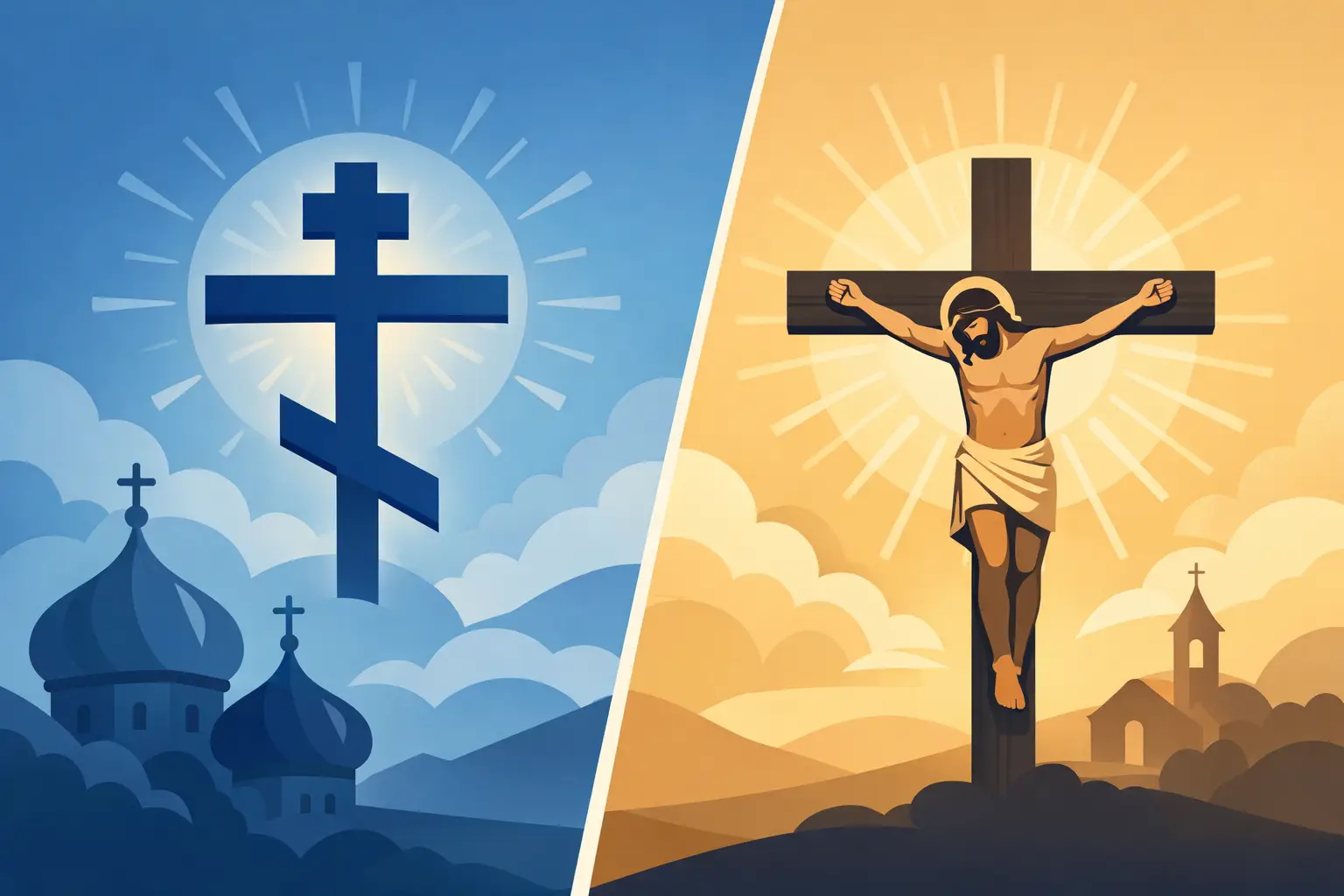 Orthodox Cross Versus Crucifix: What They Mean